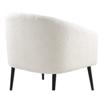 Barlow Faux Fur Upholstered Accent Chair in White