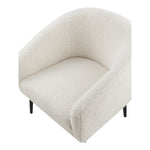Barlow Faux Fur Upholstered Accent Chair in White