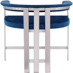 Marcello Velvet Upholstered Counter Stool in Navy