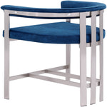 Marcello Velvet Upholstered Counter Stool in Navy