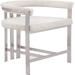 Marcello Velvet Upholstered Counter Stool in Stone