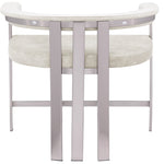Marcello Velvet Upholstered Counter Stool in Stone