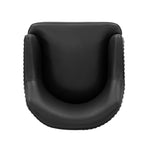 Raya Vegan Leather Wood Dining Chair in Black