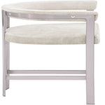 Marcello Velvet Upholstered Counter Stool in Stone