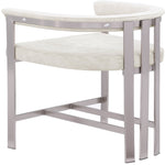 Marcello Velvet Upholstered Counter Stool in Stone