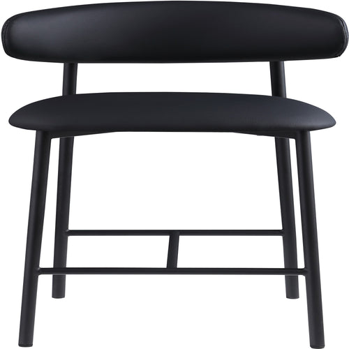 Lupita Vegan Leather Upholstered Counter Stool (996-C) in Black