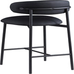 Lupita Vegan Leather Upholstered Counter Stool (996-C) in Black