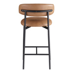 Lupita Vegan Leather Upholstered Counter Stool (996-C) in Cognac