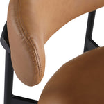 Lupita Vegan Leather Upholstered Counter Stool (996-C) in Cognac