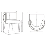 Maya Velvet Dining Chair in Gray