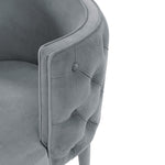 Maya Velvet Dining Chair in Gray