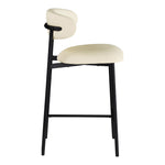 Lupita Vegan Leather Upholstered Counter Stool (996-C) in Cream