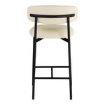 Lupita Vegan Leather Upholstered Counter Stool (996-C) in Cream