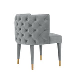 Maya Velvet Dining Chair in Gray