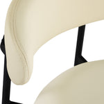 Lupita Vegan Leather Upholstered Counter Stool (996-C) in Cream