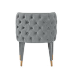 Maya Velvet Dining Chair in Gray