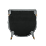 Maya Velvet Dining Chair in Gray