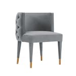 Maya Velvet Dining Chair in Gray