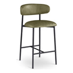 Lupita Vegan Leather Upholstered Counter Stool (996-C) in Olive