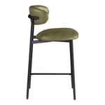 Lupita Vegan Leather Upholstered Counter Stool (996-C) in Olive