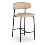 Lupita Vegan Leather Upholstered Counter Stool (996-C) in Tan