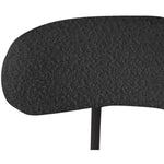 Beacon Boucle Fabric Upholstered Counter Stool in Black