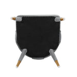 Neda Velvet Upholstered Dining Chair in Gray