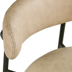 Lupita Vegan Leather Upholstered Counter Stool (996-C) in Tan