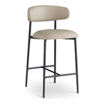Lupita Vegan Leather Upholstered Counter Stool (996-C) in Taupe