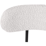 Beacon Boucle Fabric Upholstered Counter Stool in Cream