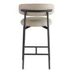 Lupita Vegan Leather Upholstered Counter Stool (996-C) in Taupe