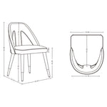 Neda Velvet Upholstered Dining Chair in Olive Green