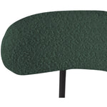 Beacon Boucle Fabric Upholstered Counter Stool in Green
