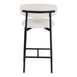 Lupita Vegan Leather Upholstered Counter Stool (996-C) in Off-White