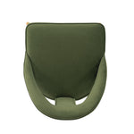 Neda Velvet Upholstered Dining Chair in Olive Green