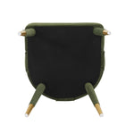 Neda Velvet Upholstered Dining Chair in Olive Green