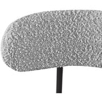 Beacon Boucle Fabric Upholstered Counter Stool in Grey