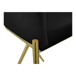 Xavier Velvet Upholstered Counter Stool (867-C) in Black