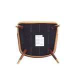 Reeva Vegan Leather Wood Dining Chair in Camel