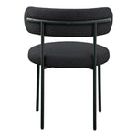 Beacon Boucle Fabric Upholstered Dining Chair in Black