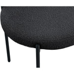 Beacon Boucle Fabric Upholstered Dining Chair in Black