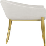 Xavier Velvet Upholstered Counter Stool (867-C) in Cream