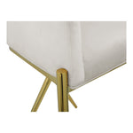 Xavier Velvet Upholstered Counter Stool (867-C) in Cream