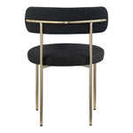 Beacon Boucle Fabric Upholstered Dining Chair in Black