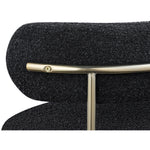 Beacon Boucle Fabric Upholstered Dining Chair in Black