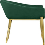 Xavier Velvet Upholstered Counter Stool (867-C) in Green
