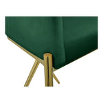 Xavier Velvet Upholstered Counter Stool (867-C) in Green