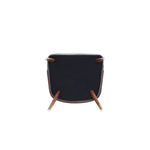 Reeva Vegan Leather Wood Dining Chair in Gray