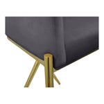 Xavier Velvet Upholstered Counter Stool (867-C) in Grey