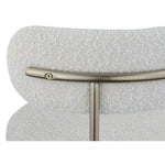 Beacon Boucle Fabric Upholstered Dining Chair in Cream